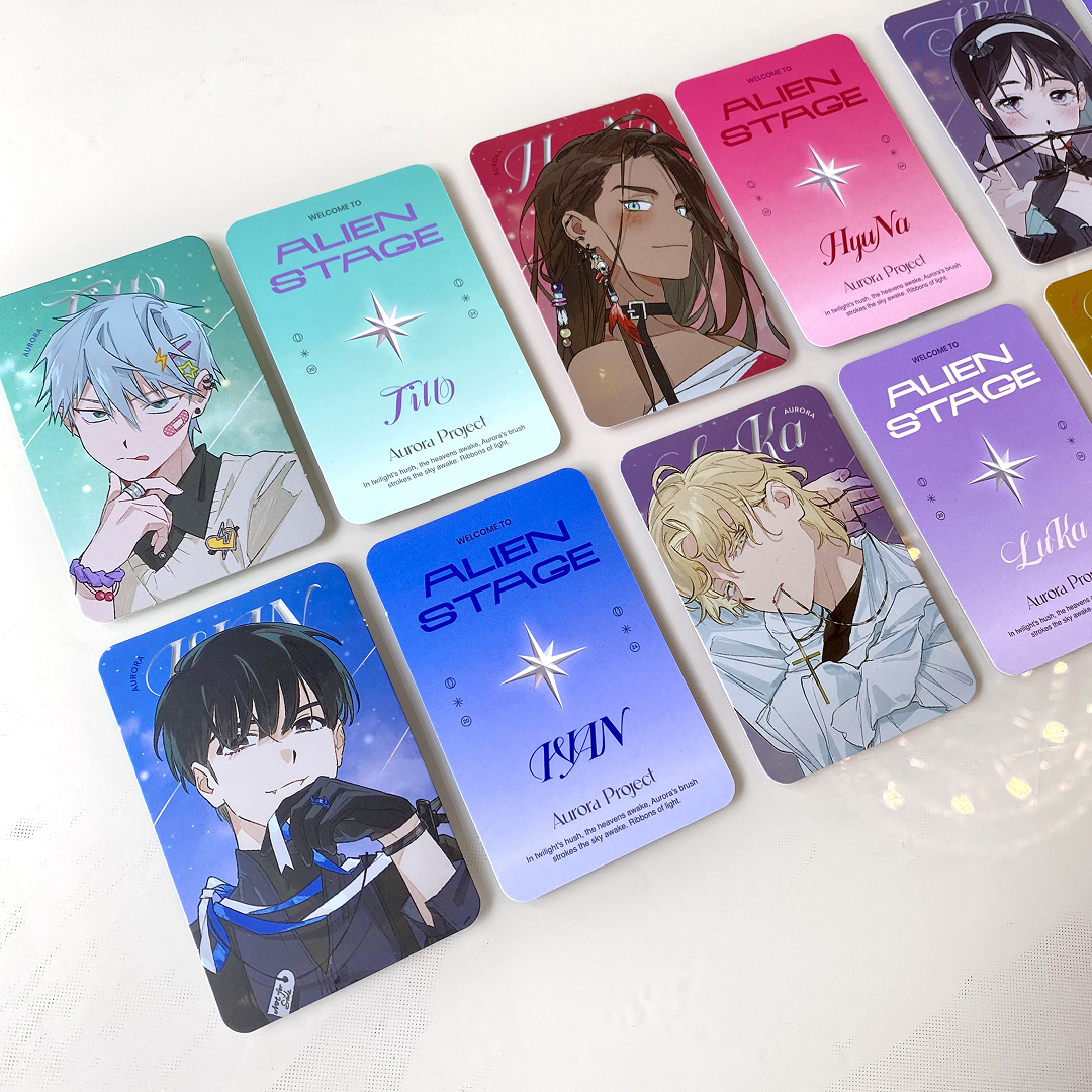 Alien Stage | Ivan, Till, Mizi, Sua, Hyuna, Luka Photocards | Aurora Series
