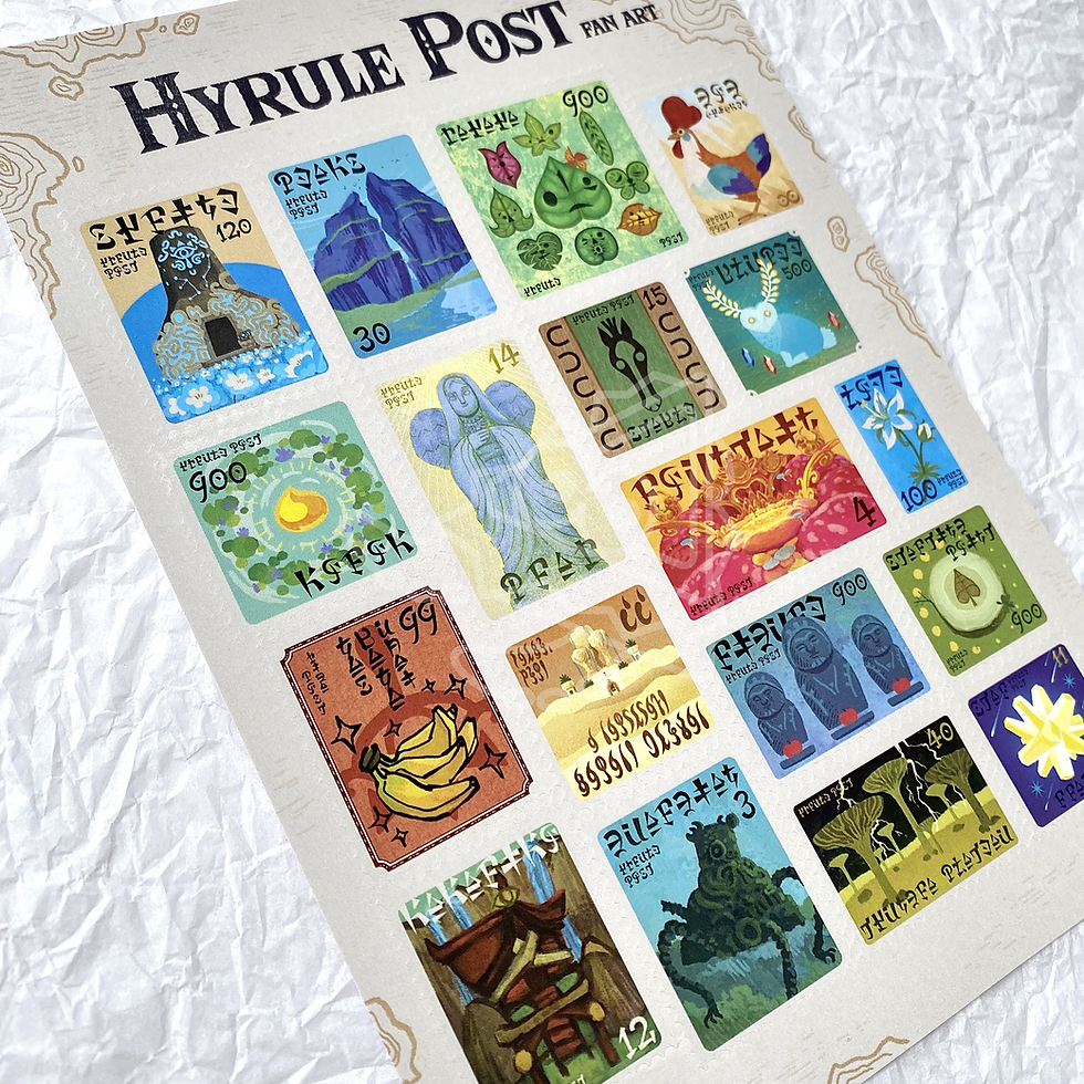 Thumbnail: Legend of Zelda | Stamp Style Stickers Sheet