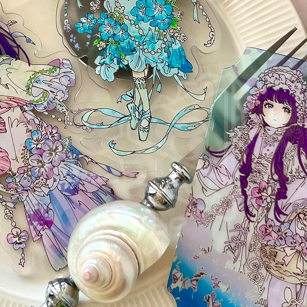 Thumbnail: Frieren | Frieren & Fern Photocards and Transparent Bookmarks | Flower Fairy