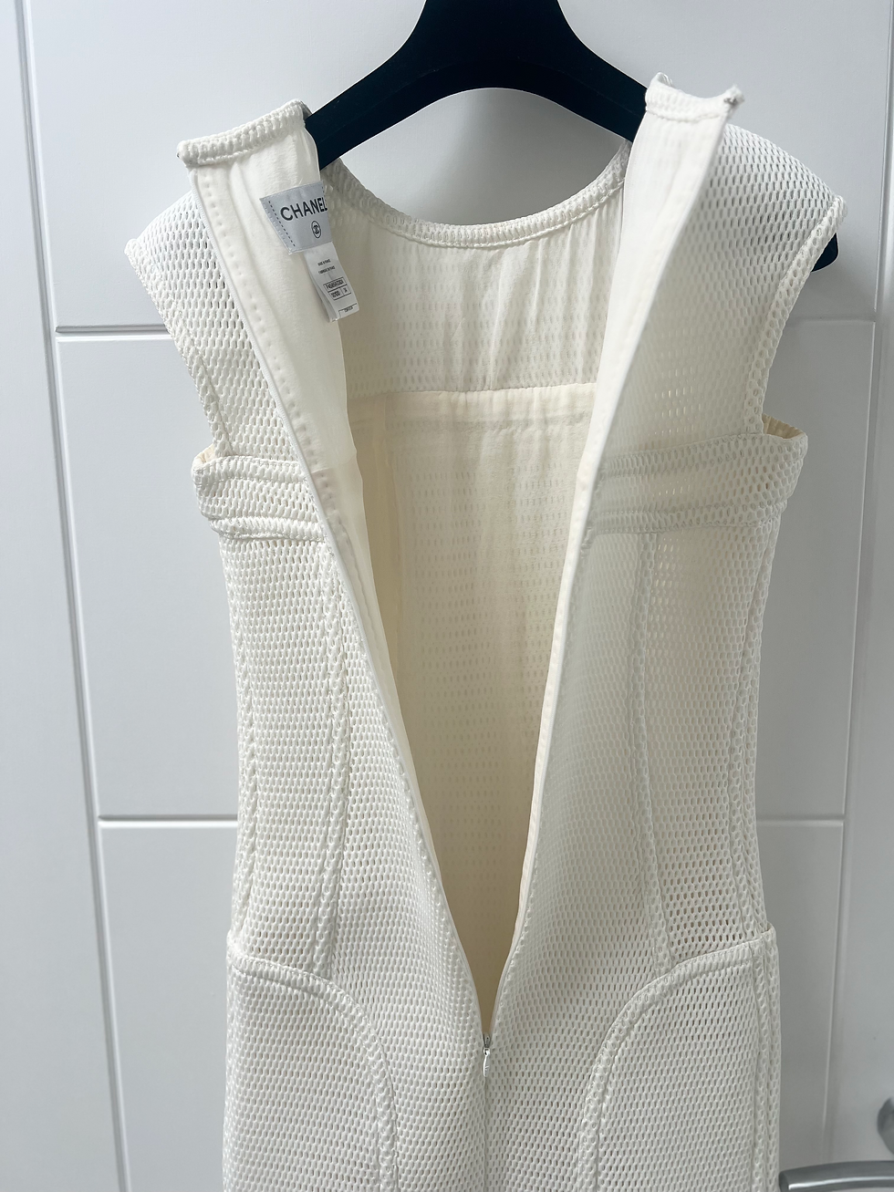 Thumbnail: Chanel White Mini Dress Size 34