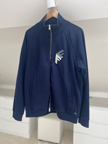 Fendi Blue Zip Up Sweatshirt Large | Classic Couture