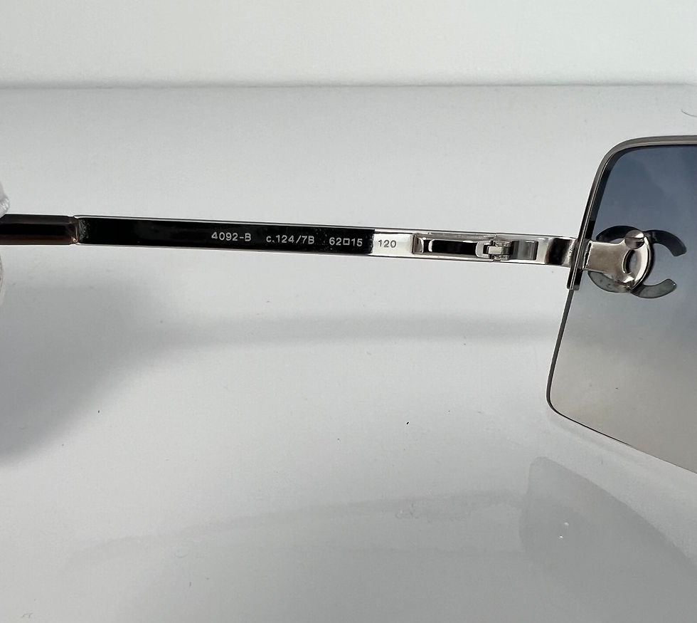 Thumbnail: Chanel Rimless Crystal CC Logo Sunglasses