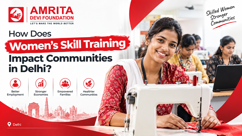 How Does Women’s Skill Training Impact Communities in Delhi?