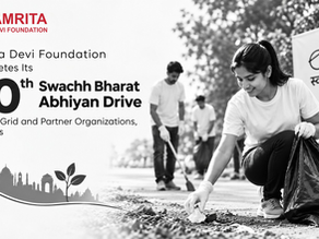 Amrita Devi Foundation Completes Its 20th Swachh Bharat Abhiyan Drive with OnGrid and Partner Organizations