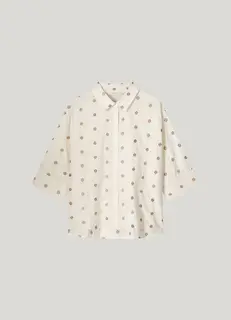 3/4 sleeve, blouse met bloementjes, summum,