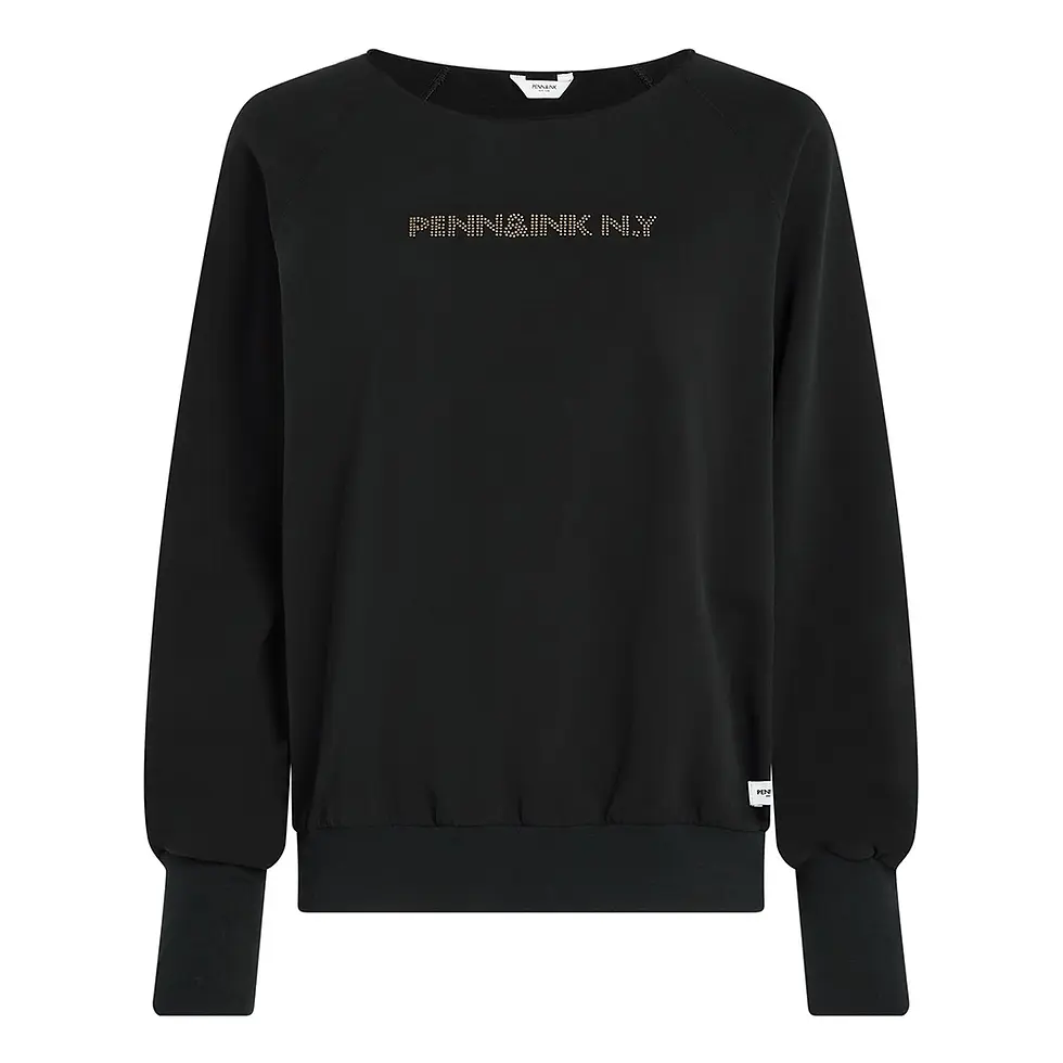 penn&ink Sweater print black W25F1753LTD studs