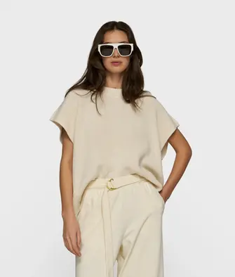 10days cotton knit top soft vanilla 20-613-6202