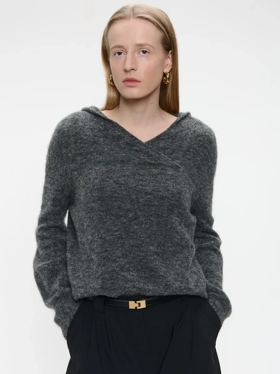 Jane Lushka Hoodie Pullover H22167 Grey