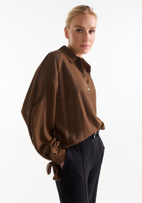 jansen Amsterdam indie blouse w26 717 raglan straps 180 camel