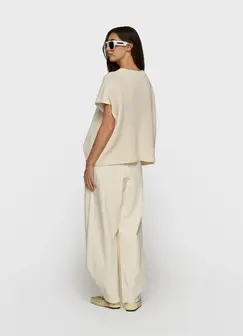 10days cotton knit top soft vanilla 20-613-6202