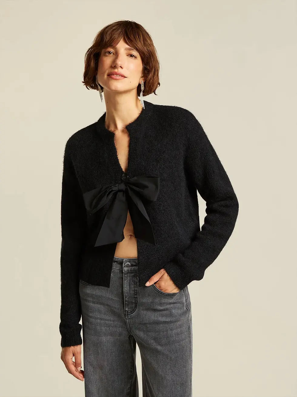 Beaumont Rosa Cardigan Black Strik BC85741253