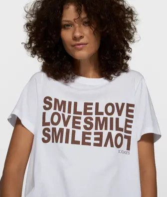 10Days Smile Love Tee White 20-744-6201