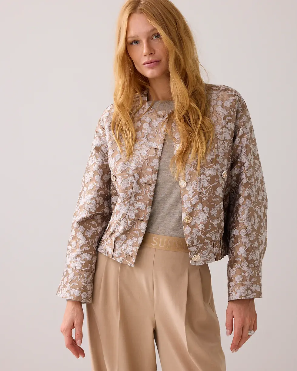 summum bomber fancy glanzend jasje jacquard 1s1205-12293