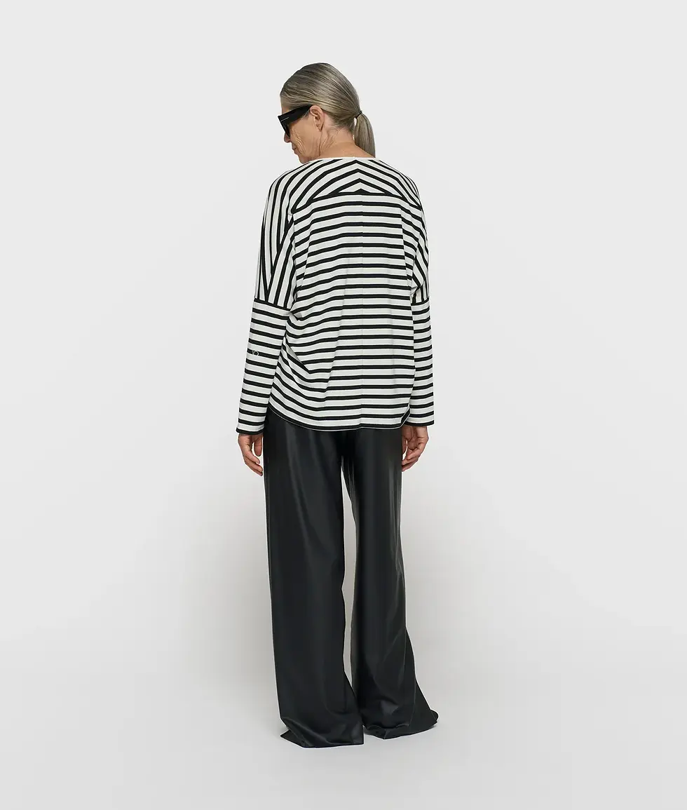 10days gestreept modal t-shirt lange mouw 20-781-6204