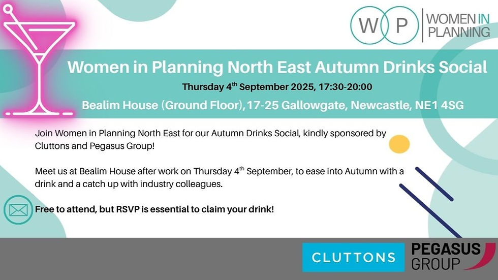 Women in Planning North East Autumn Drinks Social