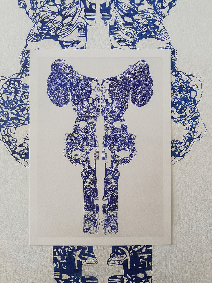 Blue Willow limited edition print on Hahnemuhle paper