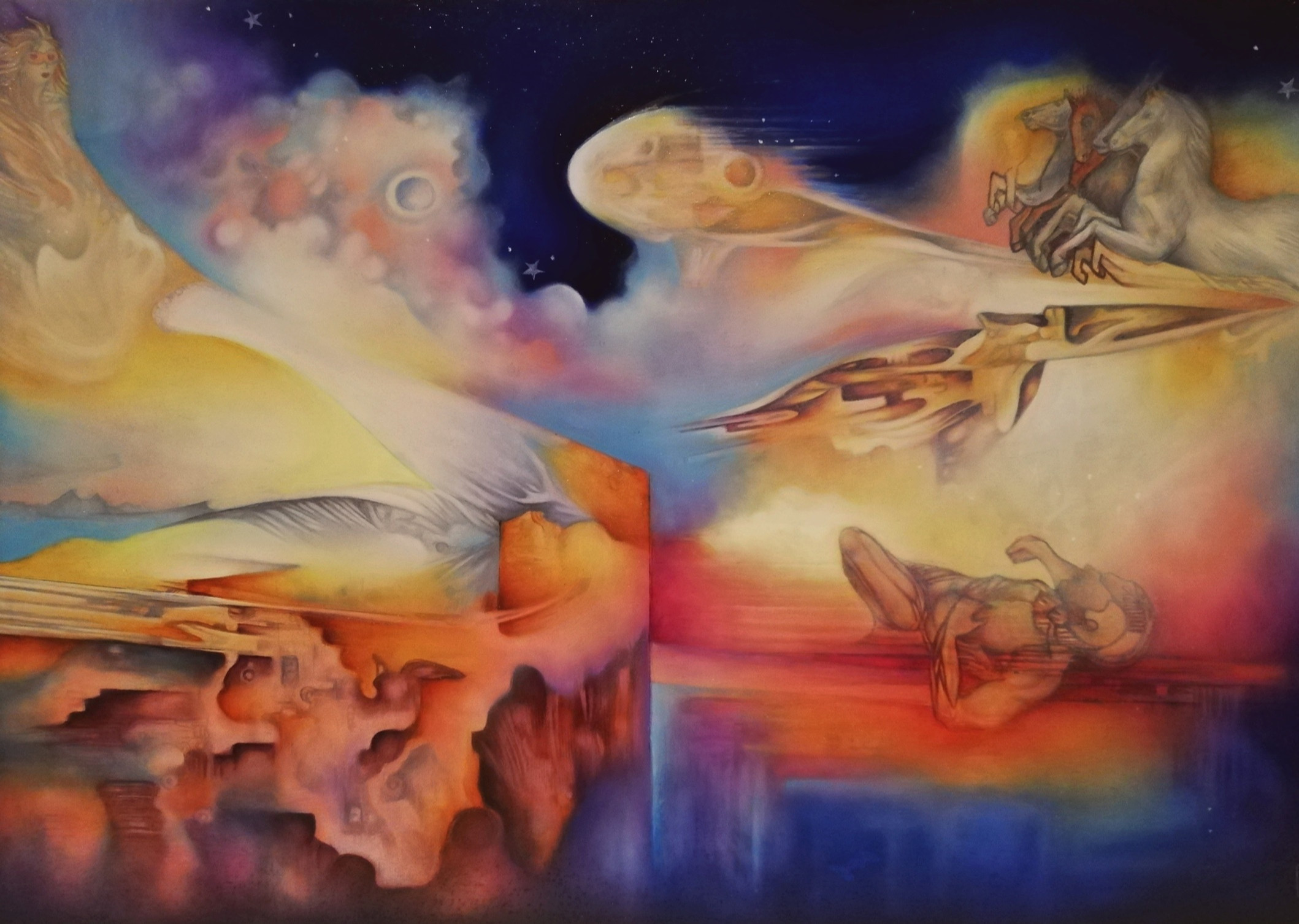 Across the sky