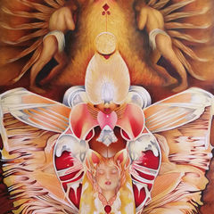 A surreal oil painting by Marinda Swartz