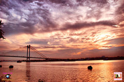 Vidyasagar Setu in the glory of sunset light