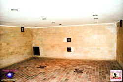 The gas chamber used to murder individual prisoners & small groups using poisonous gas
