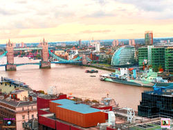Majestic Tower Bridge over river Thames