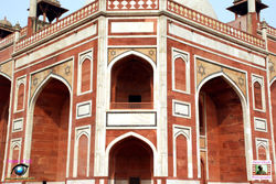 Close View of the Southwestern Corner of Humayun's Tomb