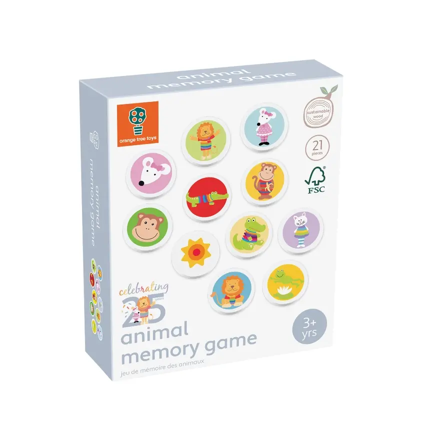 Miniatyrbild: Djurmemory i trä