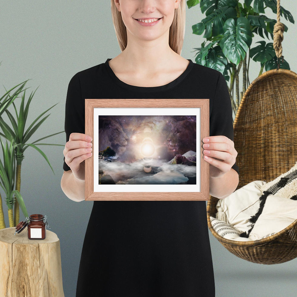 Thumbnail: Framed Poster ~ The Lion Couple