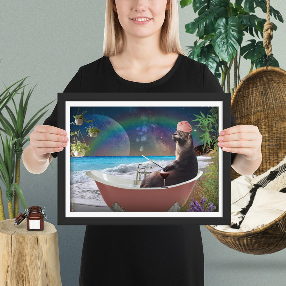 Miniature : Framed Poster ~ The Precious Otter