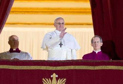 Papa Francisco depois da sua eleição. Foto: Grupo ACI