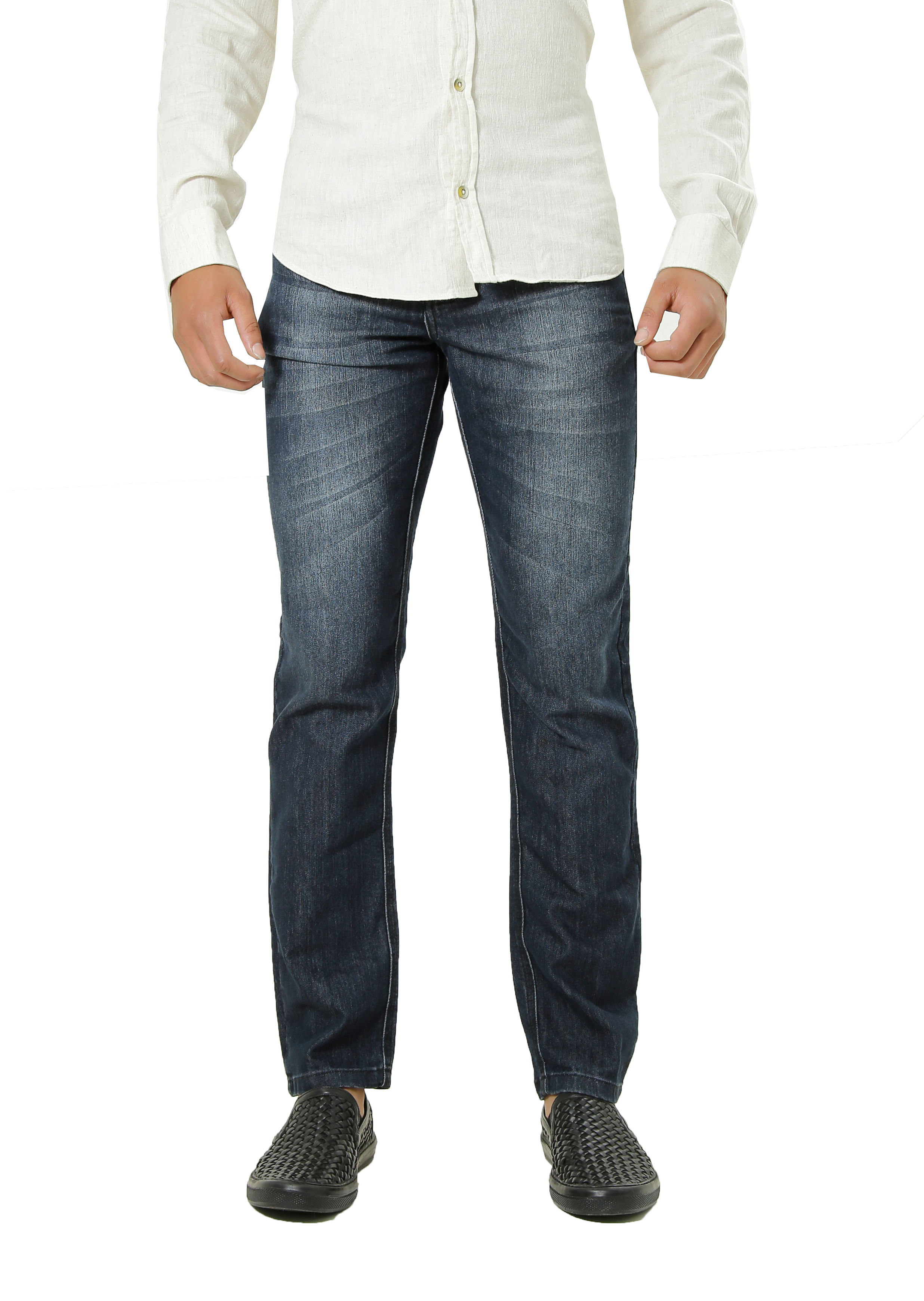CALÇA JEANS SLIM MEGAFLEX COM ELASTANO GARCEZ PREMIUM JEANS ESCURO