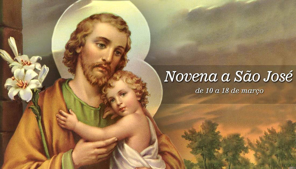 Novena ao Glorioso São José, de 10 a 18 de março