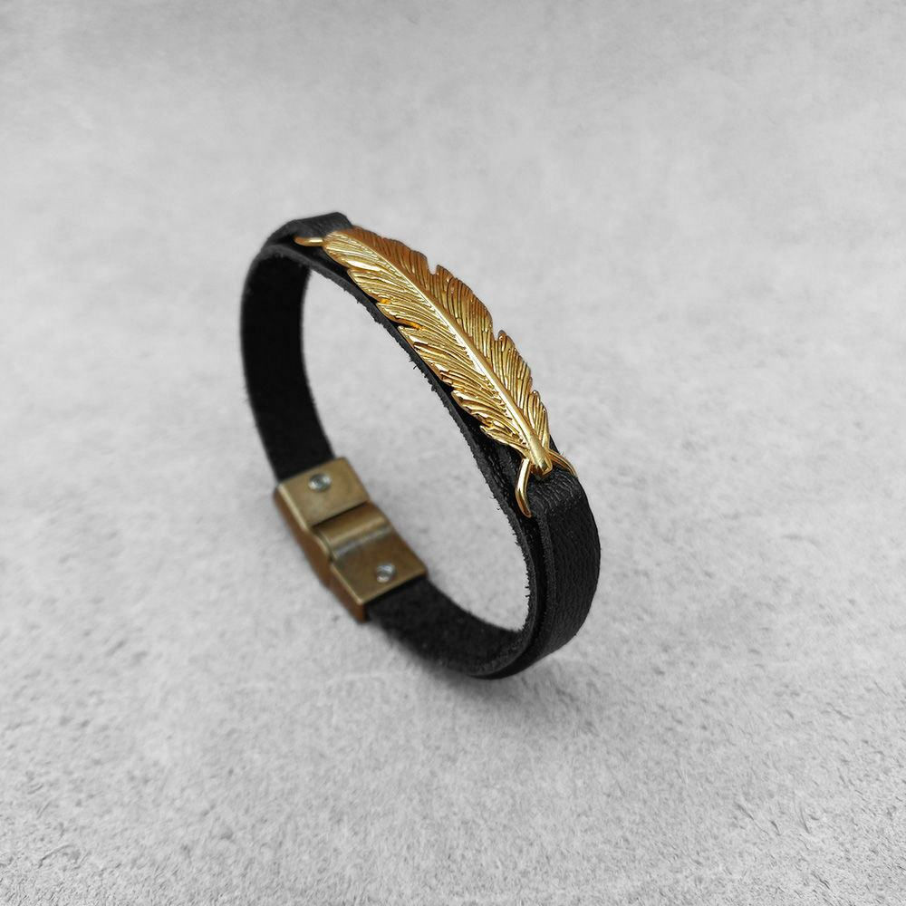 PULSEIRA COURO PRIME GOLDEN FREEDOM
