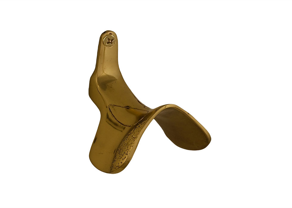 brass saddle shaped bridle hook