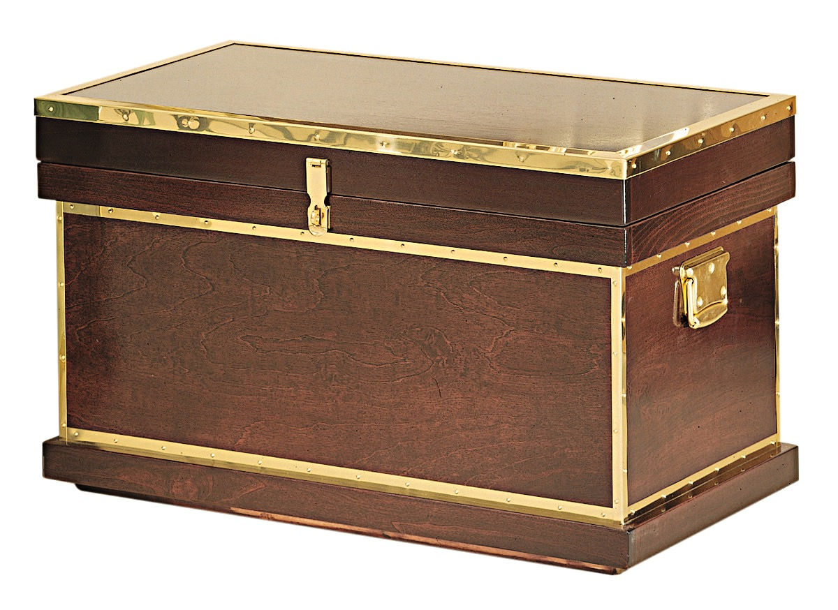 Deluxe Wood Trimmed Tack Trunk