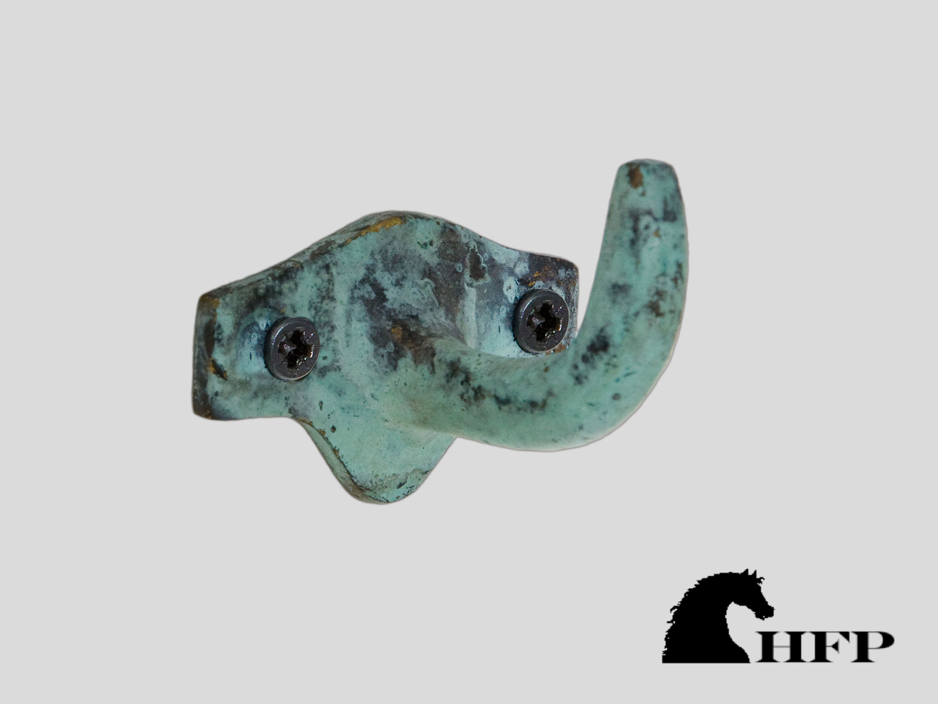 Green Patina Strap Hook