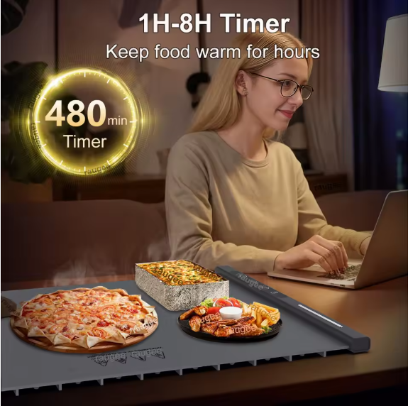 Thumbnail: Electric Food Warming Tray – Fast-Heating and Portable for the Dining Table