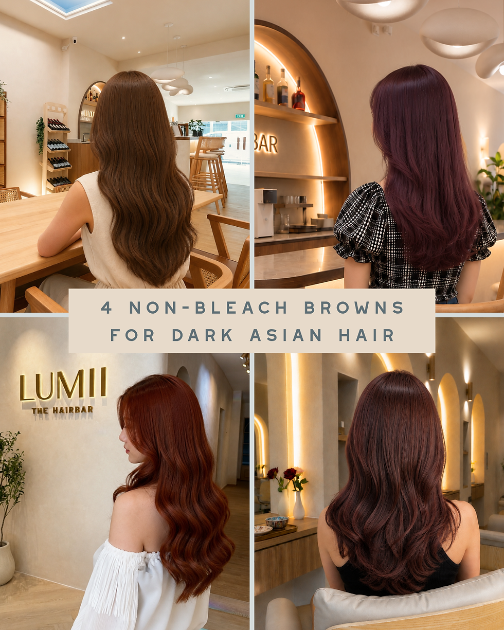 Close-up view of a vibrant hair color palette