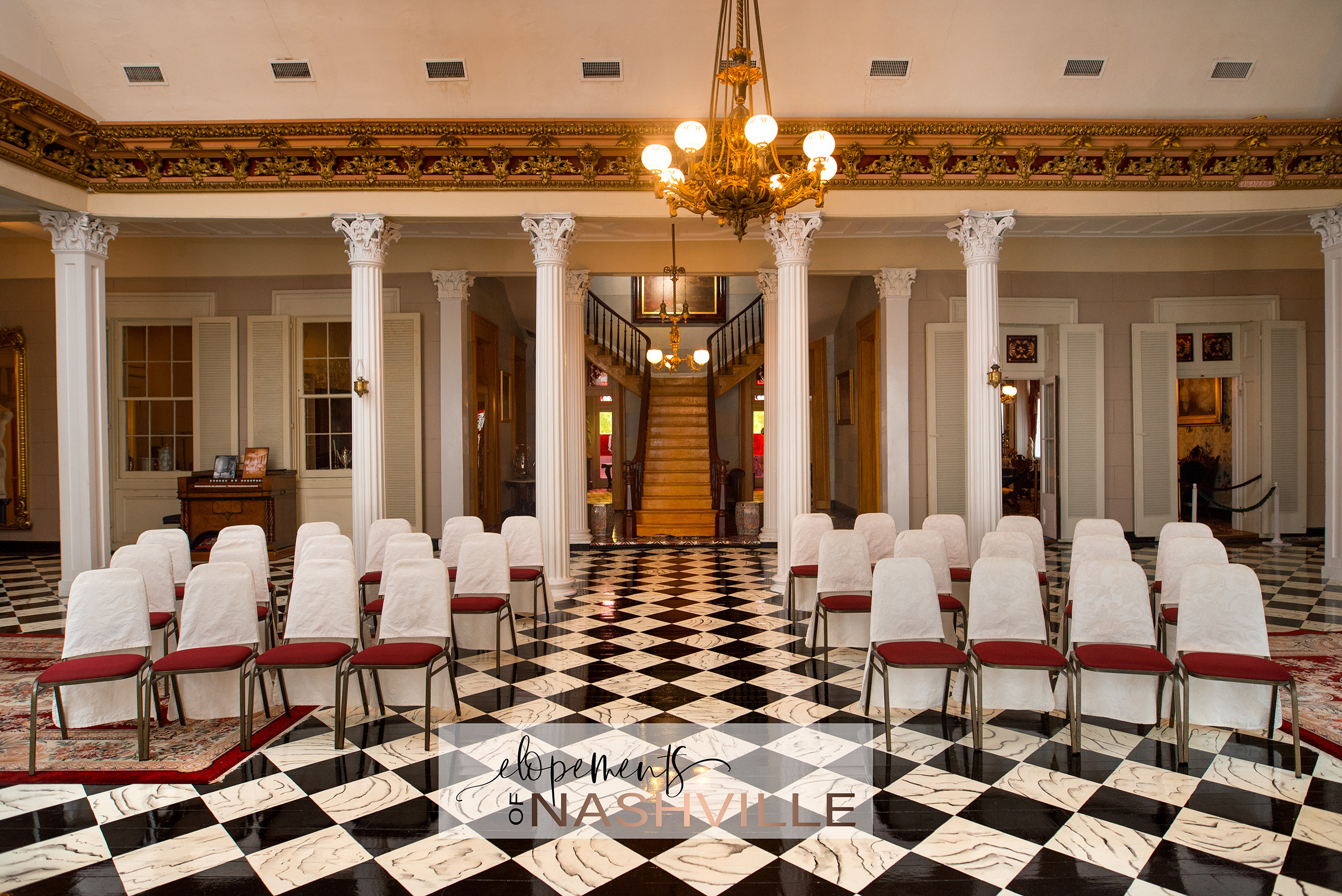 Elope Weddings Nashville, TN Belmont Mansion Events