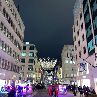 busy shopping street in london