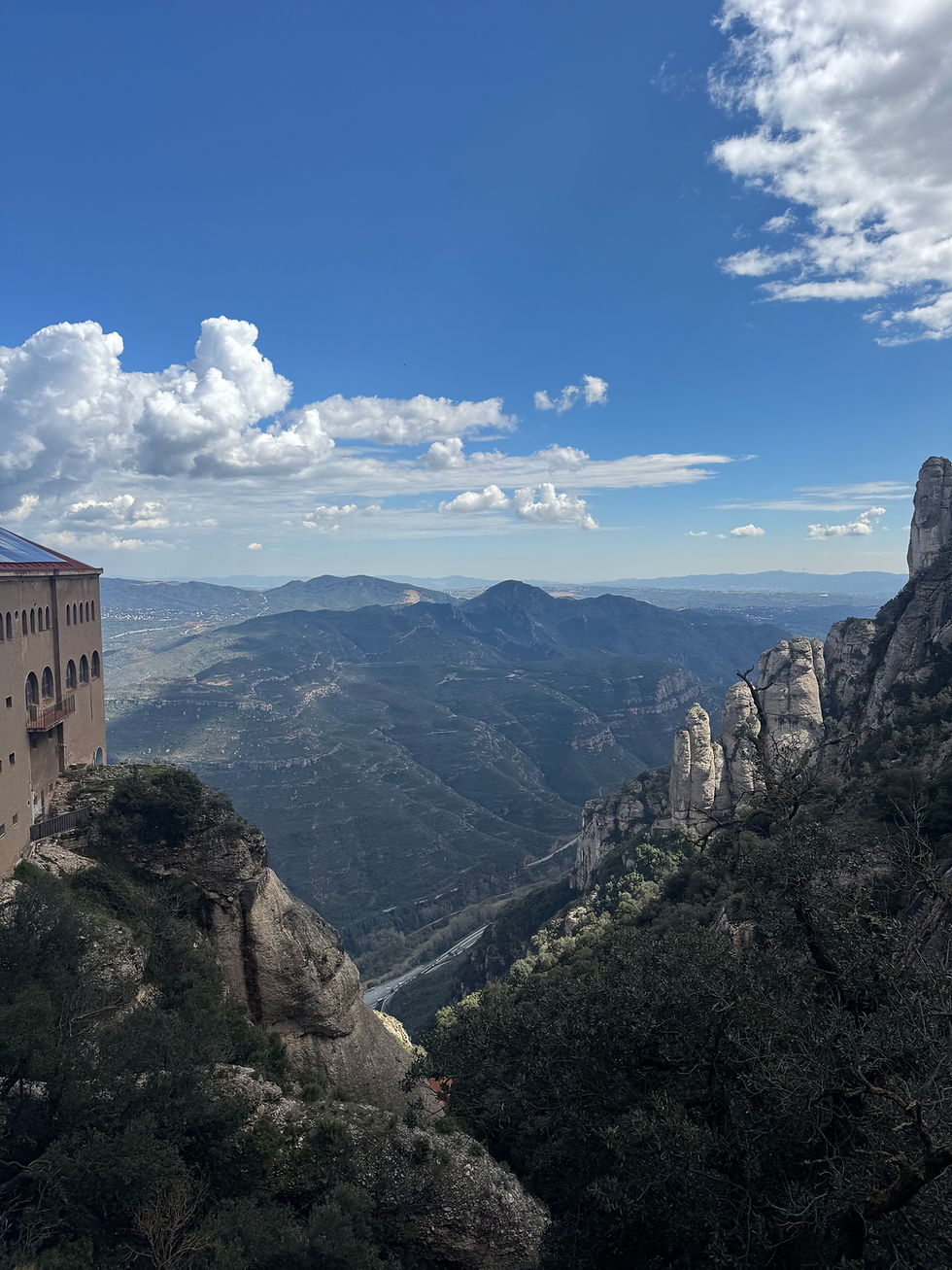 mountain view from above