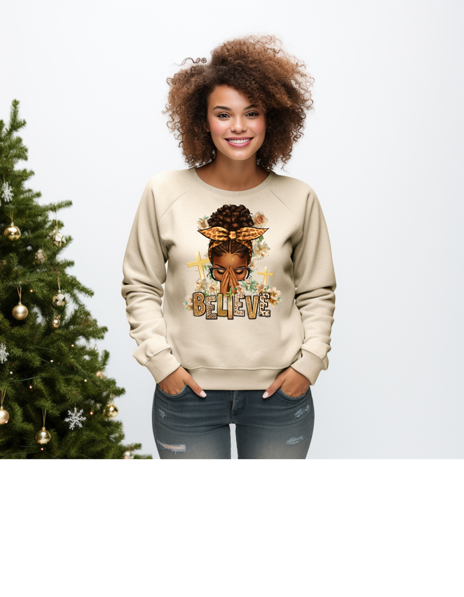 Black lady Prayer Sweatshirt