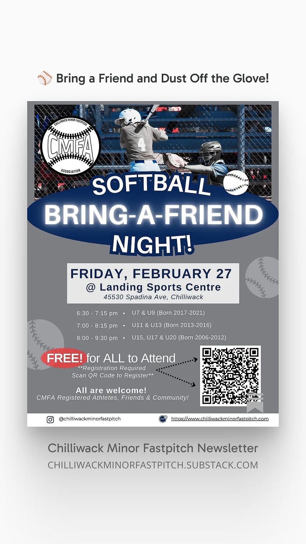 Bring a Friend and Dust Off The Glove!