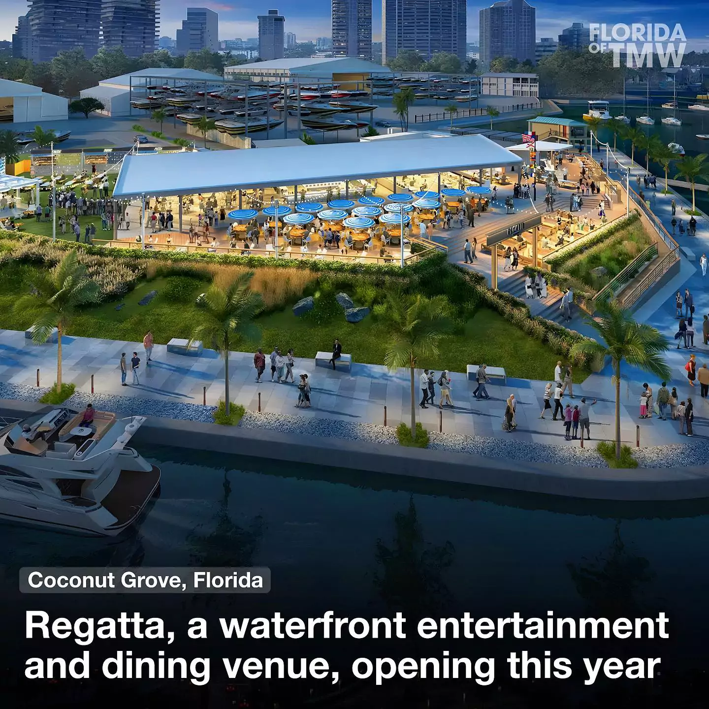Regatta, a waterfront entertainment and dining venue, opening this year