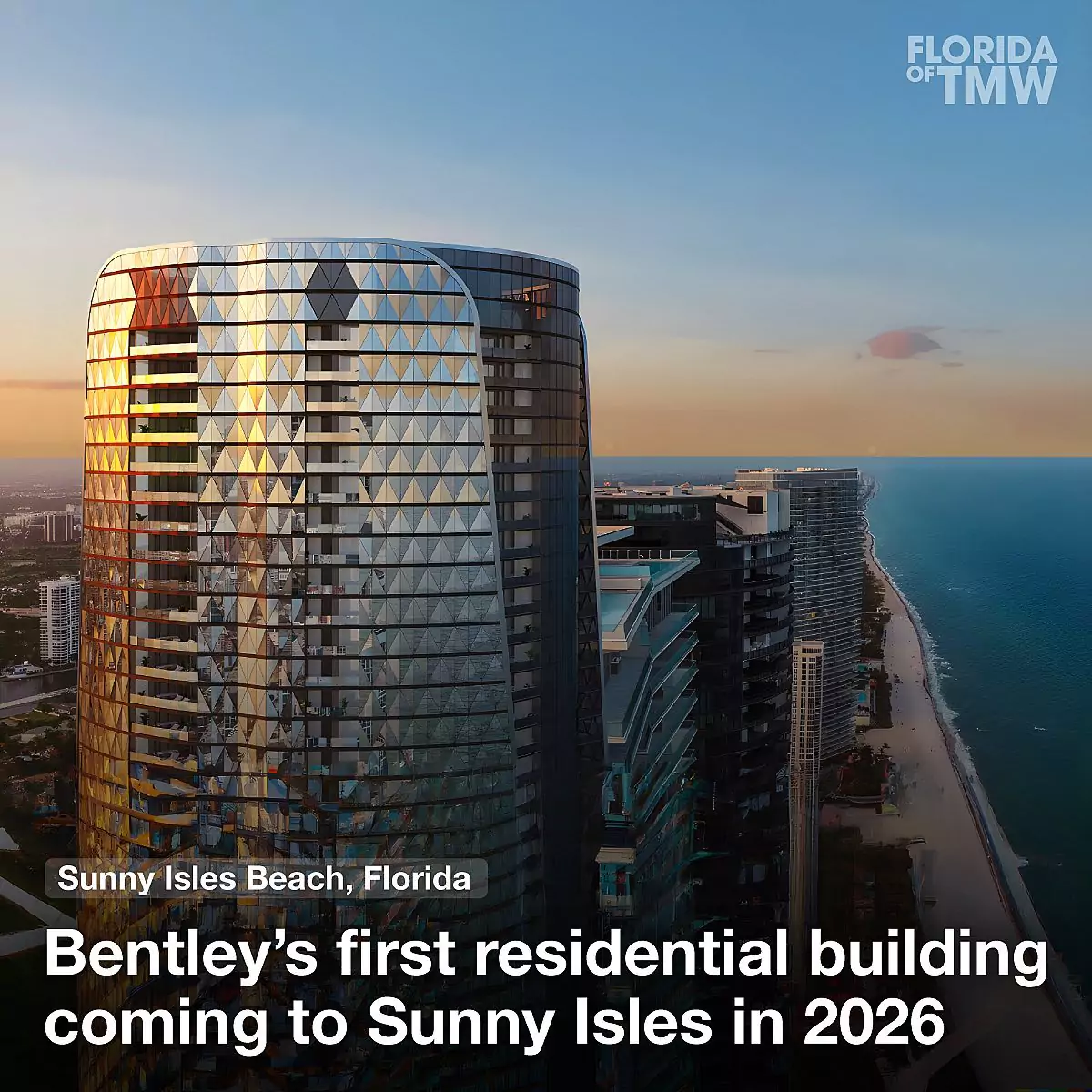 Bentley's first residential building coming to Sunny Isles in 2026