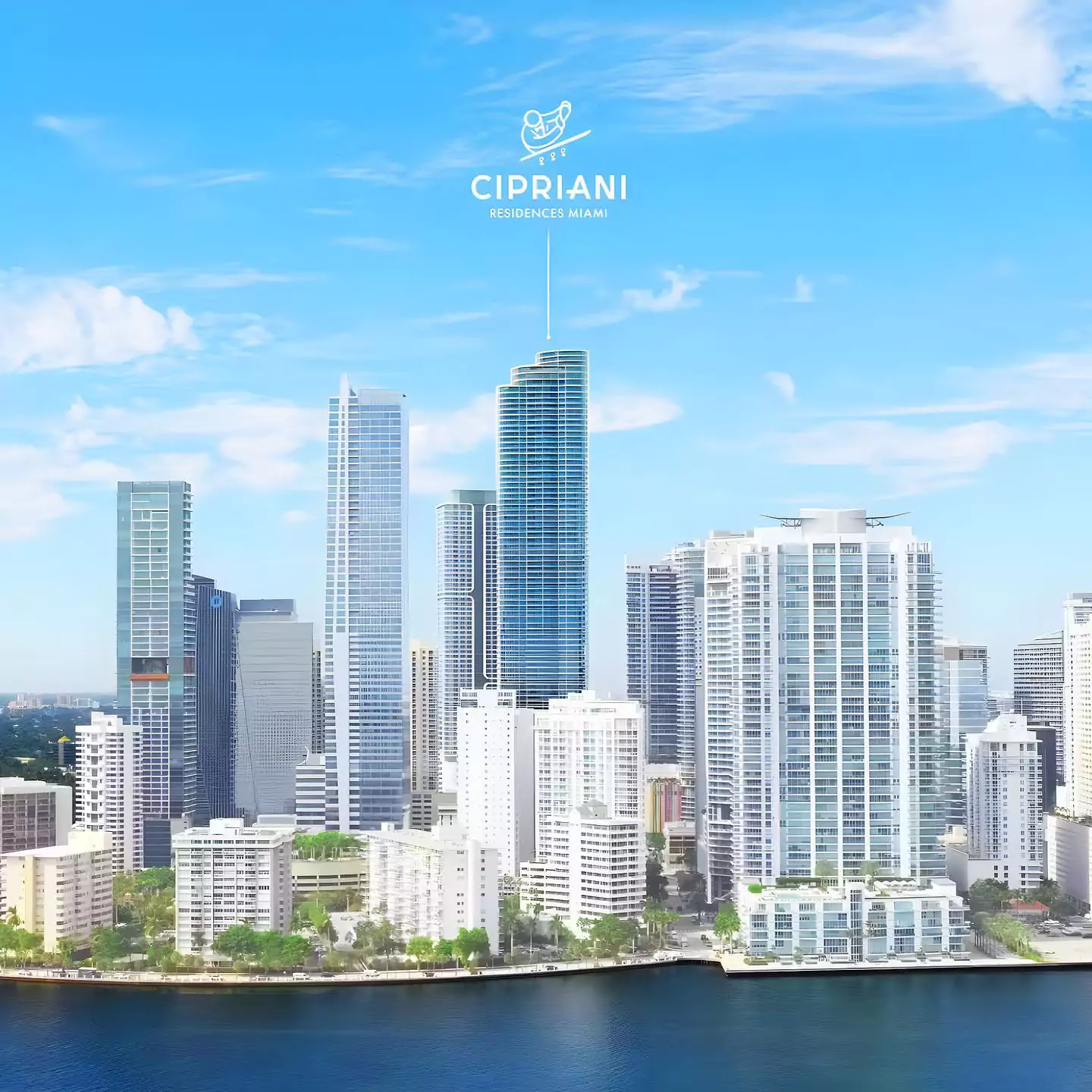 Cipriani Residences Miami, heart of Brickell, expect 2026 completion