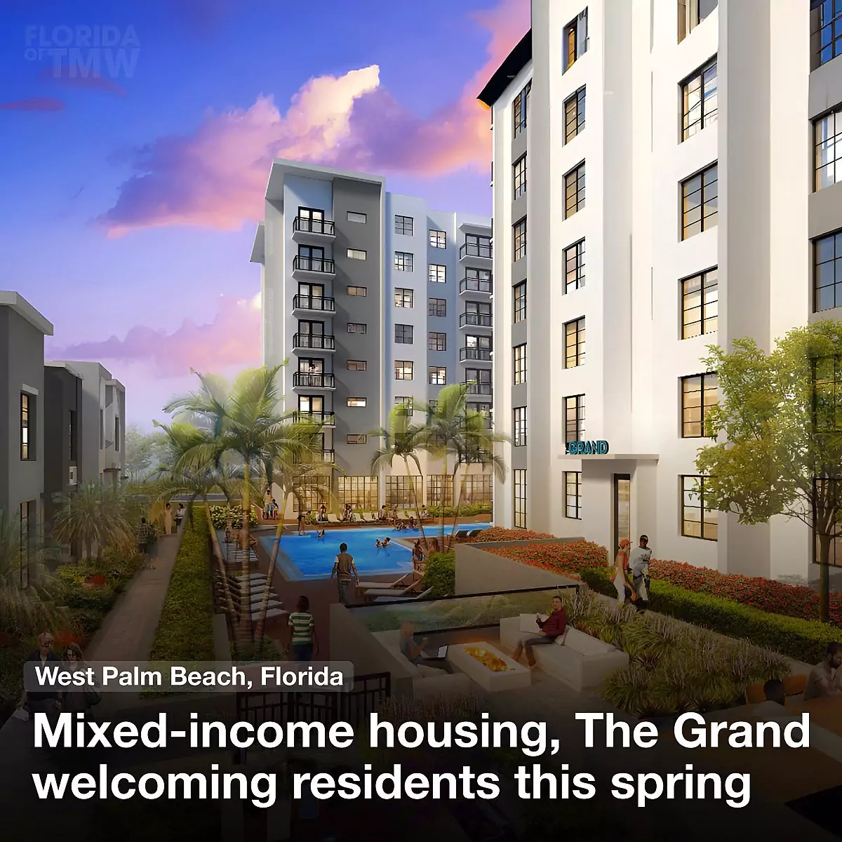 Mixed-income housing, The Grand welcoming residents this spring