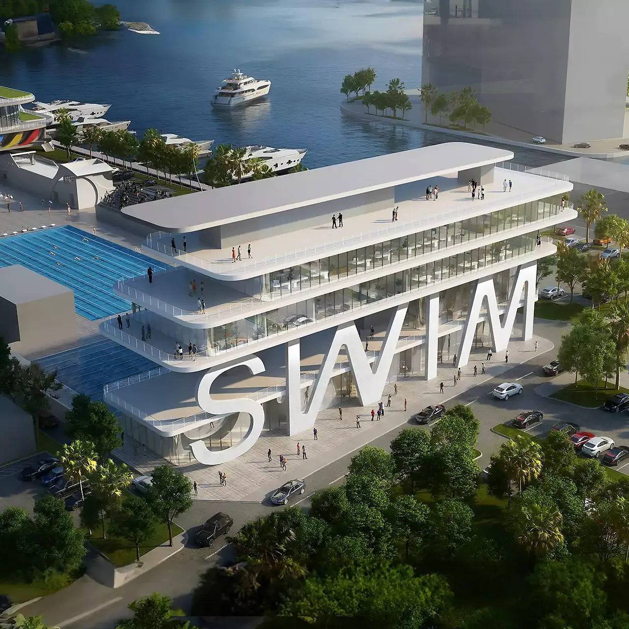 The International Swimming Hall of Fame and Museum's $90 million renovation is currently underway