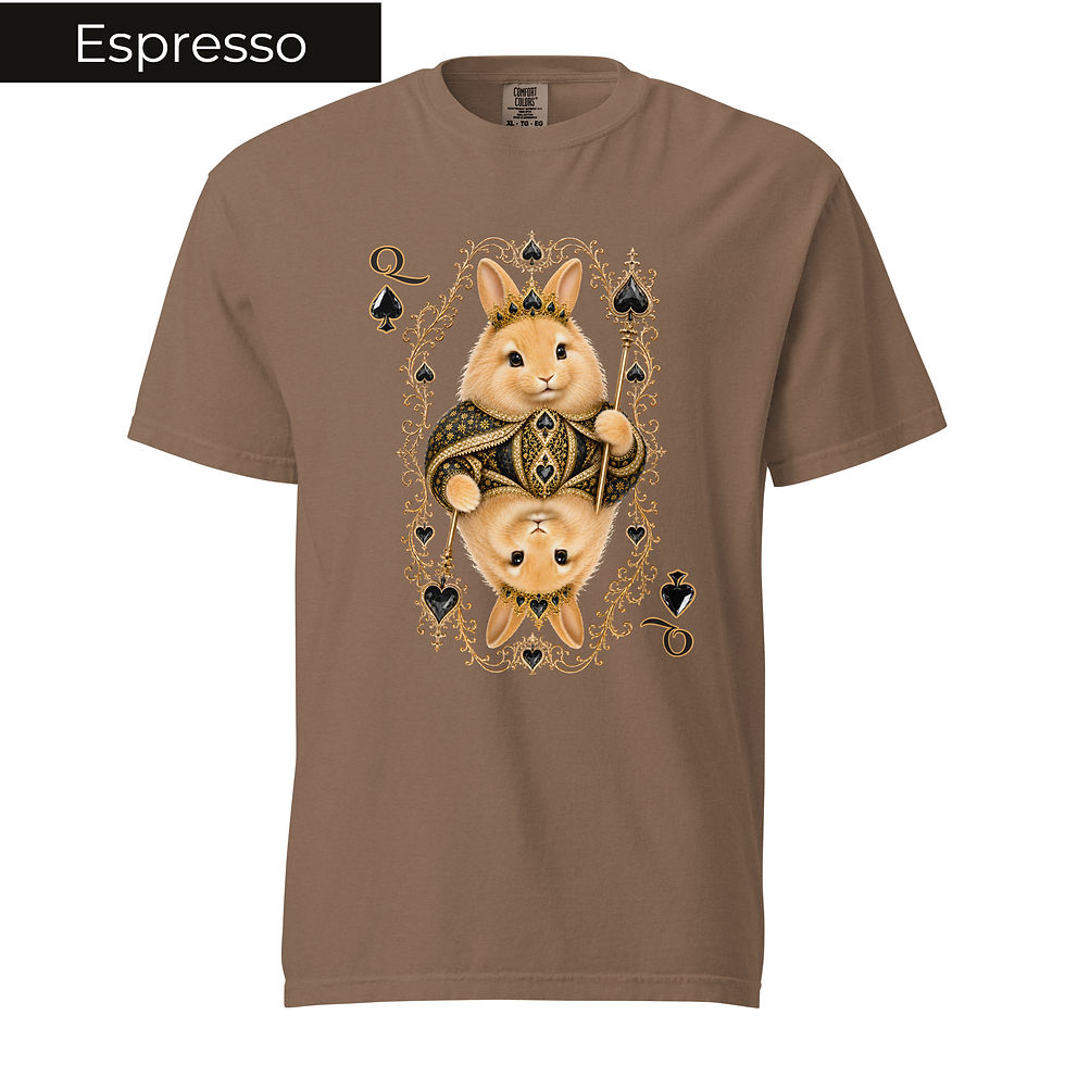 Thumbnail: Queen Spade Unisex garment-dyed heavyweight t-shirt