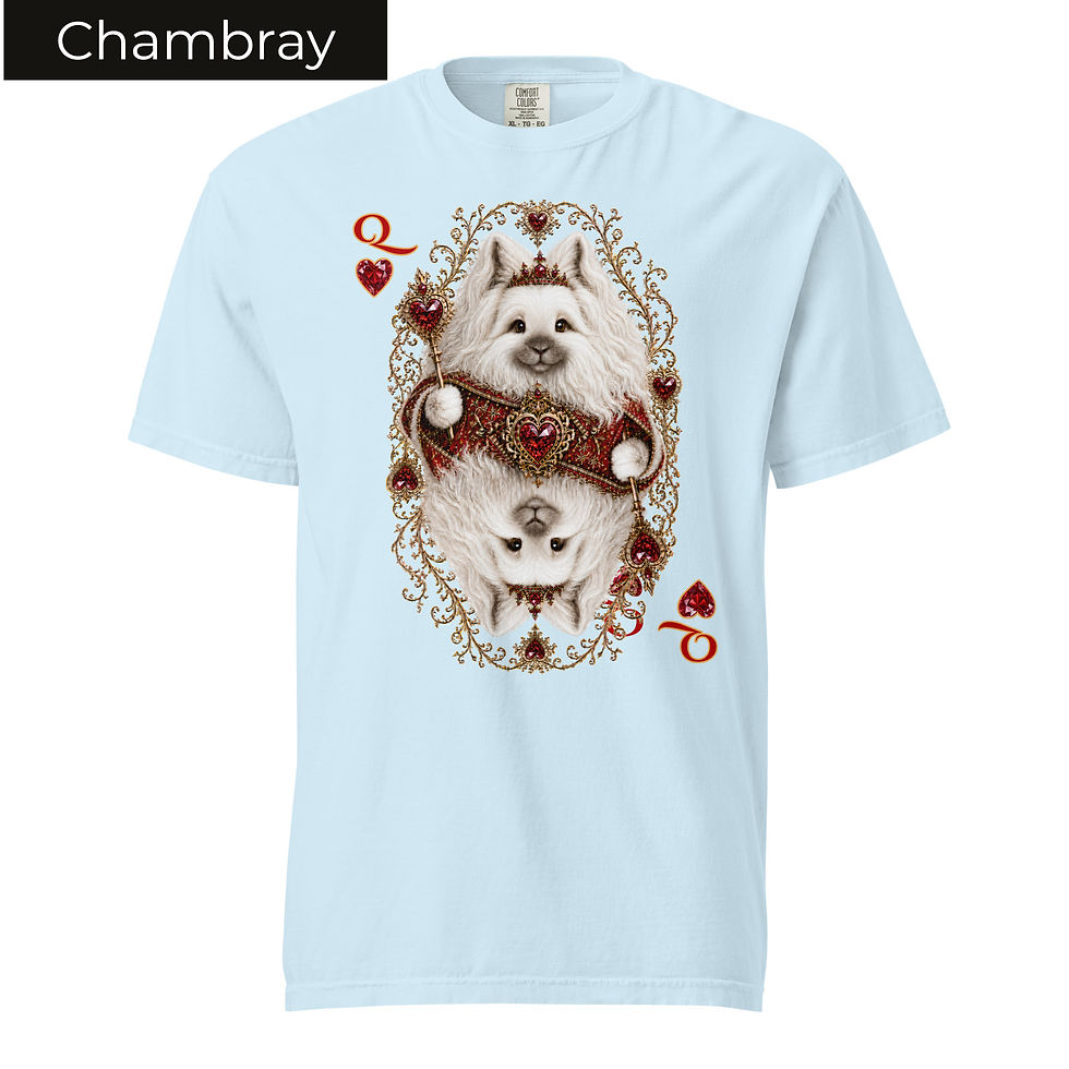 Thumbnail: Queen Heart Unisex garment-dyed heavyweight t-shirt